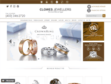 Tablet Screenshot of clowesjewellers.com